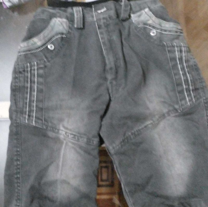 Gray Cargo Jeans