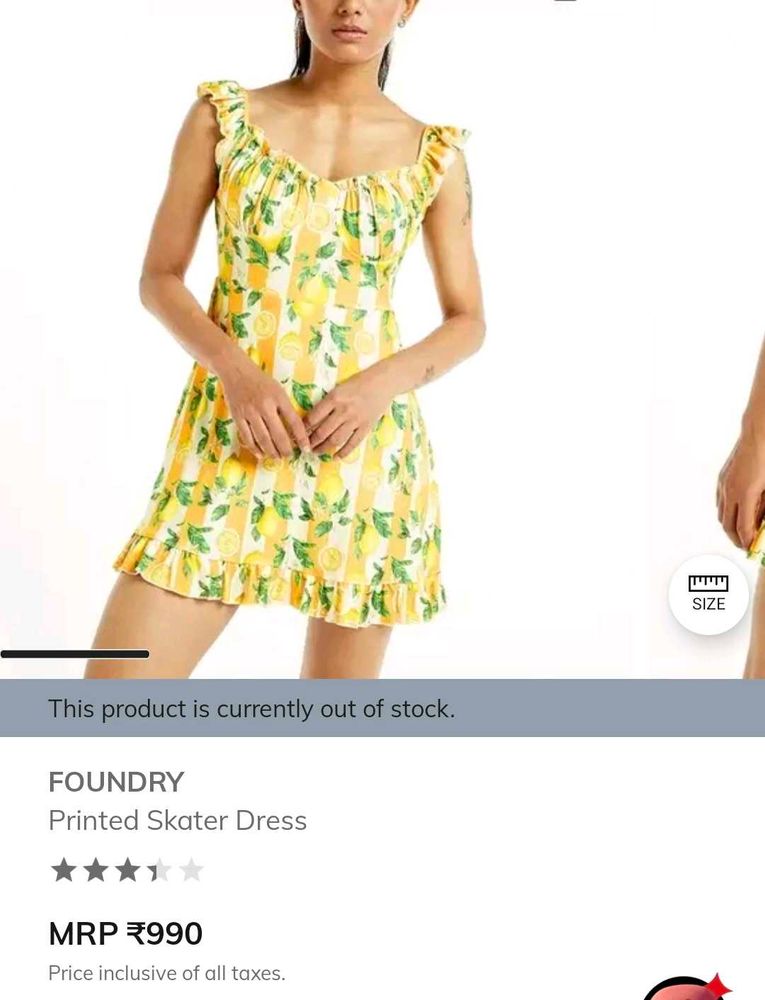 Cute Lemon Print Summer Dress