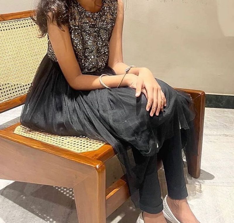 Elegant Black Sequined Lehenga Choli Set