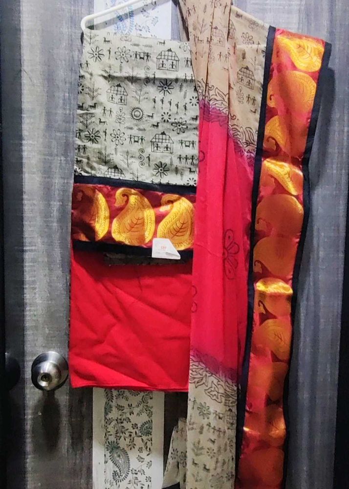 Dress material with Traditional Print