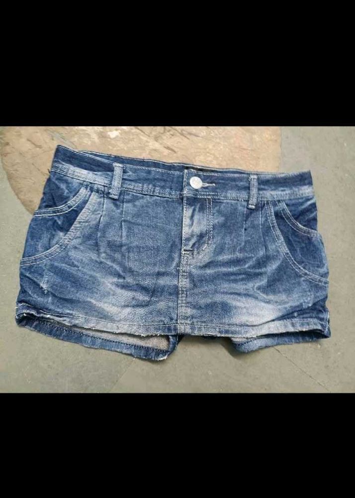 Women's Blue Denim Shorts