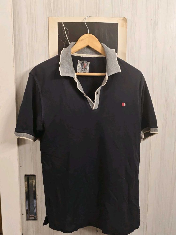 Men's Classic Navy Blue Polo Shirt