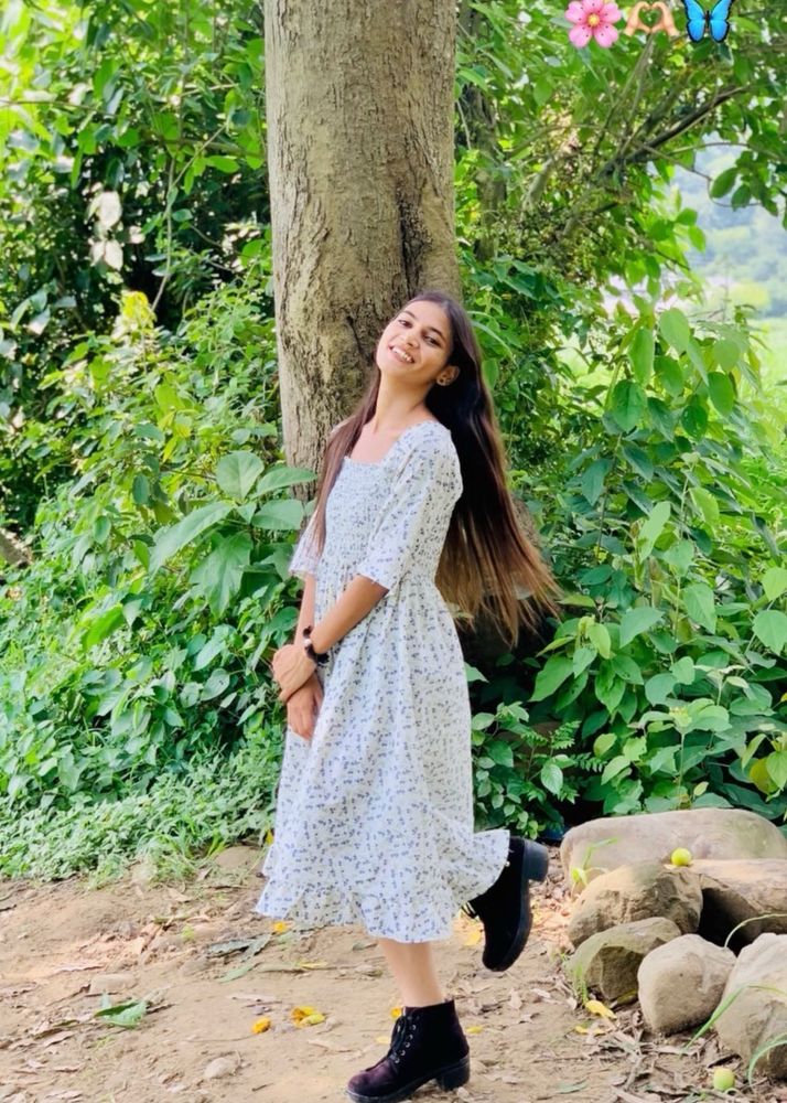 Flowy Floral Midi Dress