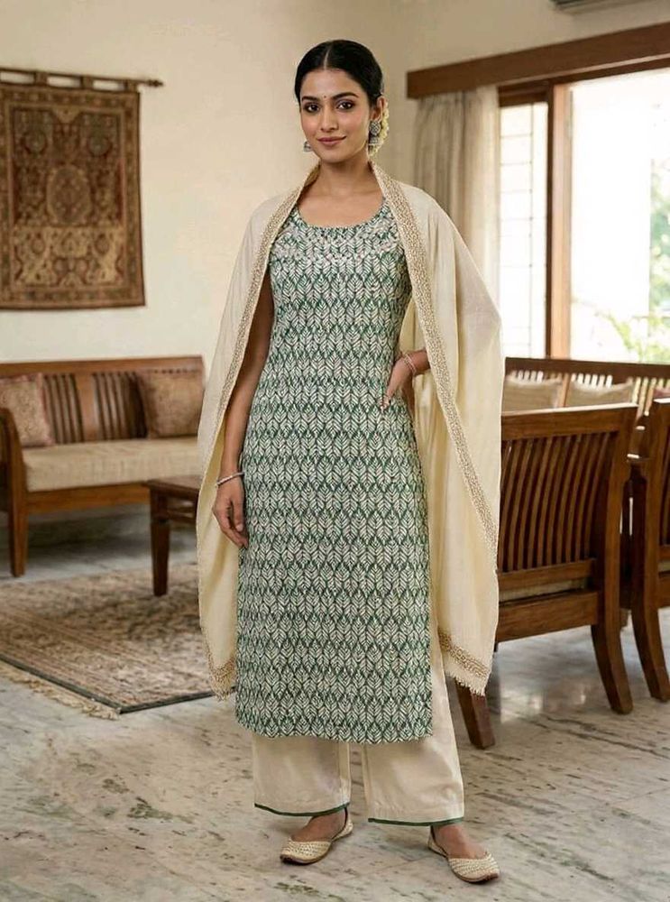 Printed Green Kurti