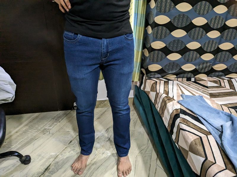 Mens Dark Blue Jeans