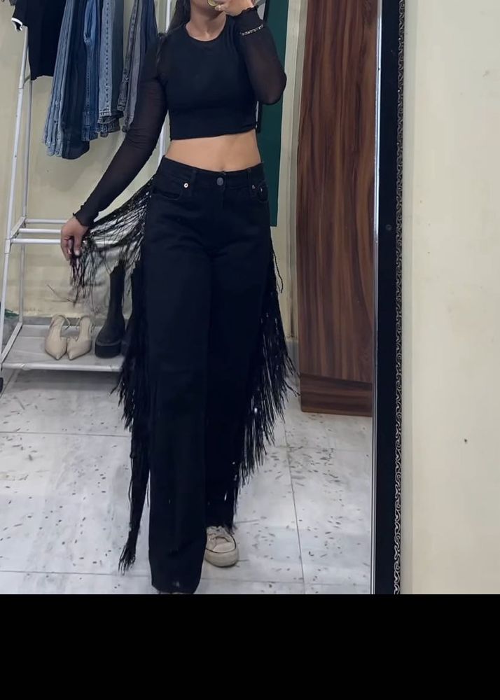 Fringe Jeans -Rare Unique &amp; Stylish Pair