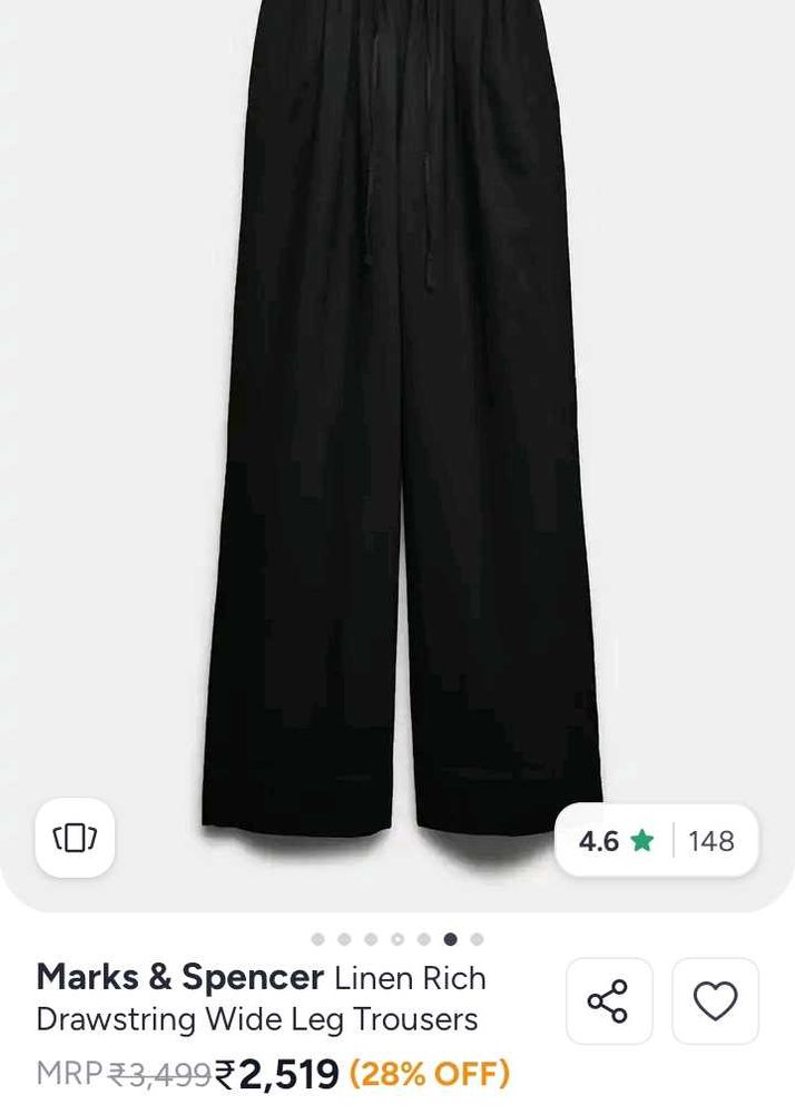 Marks &amp; Spencer Wide Leg Trousers