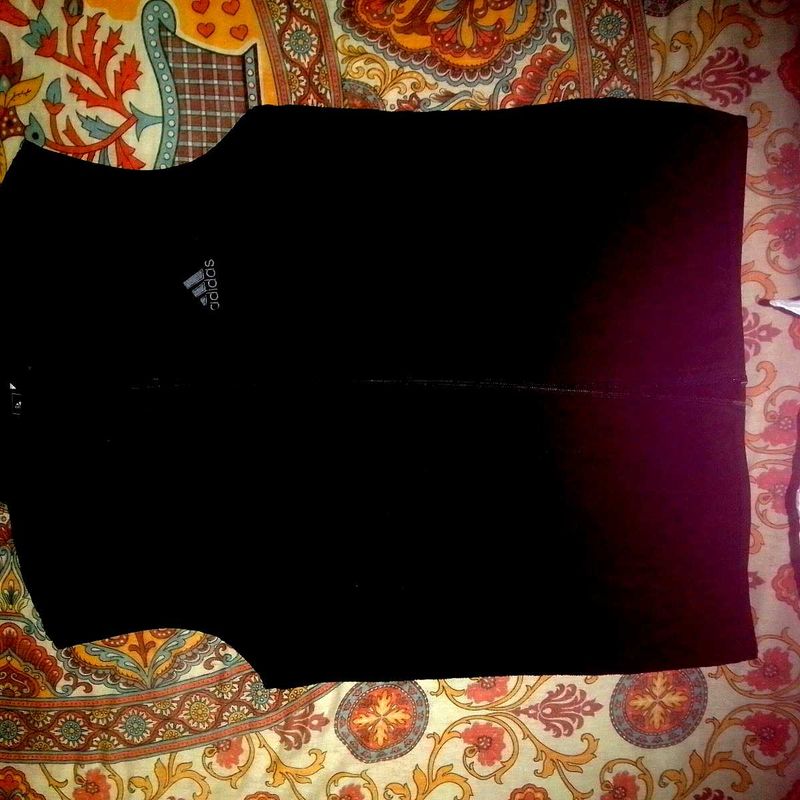 Adidas black sleeveless fleece vest (or jacket)