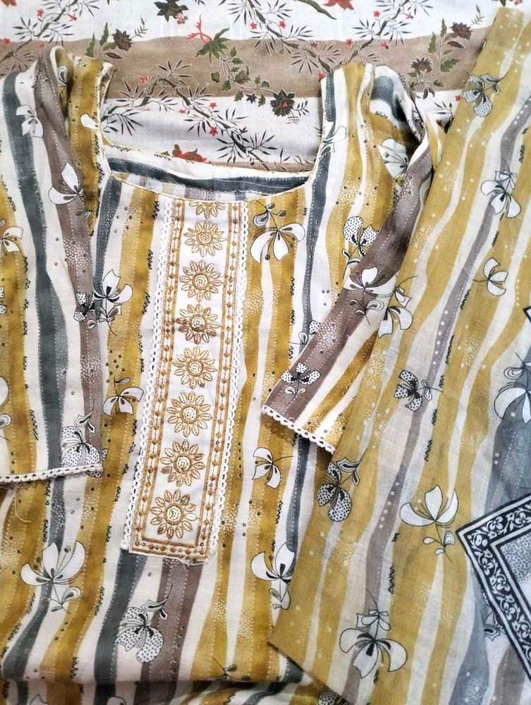 Printed Yellow Suit