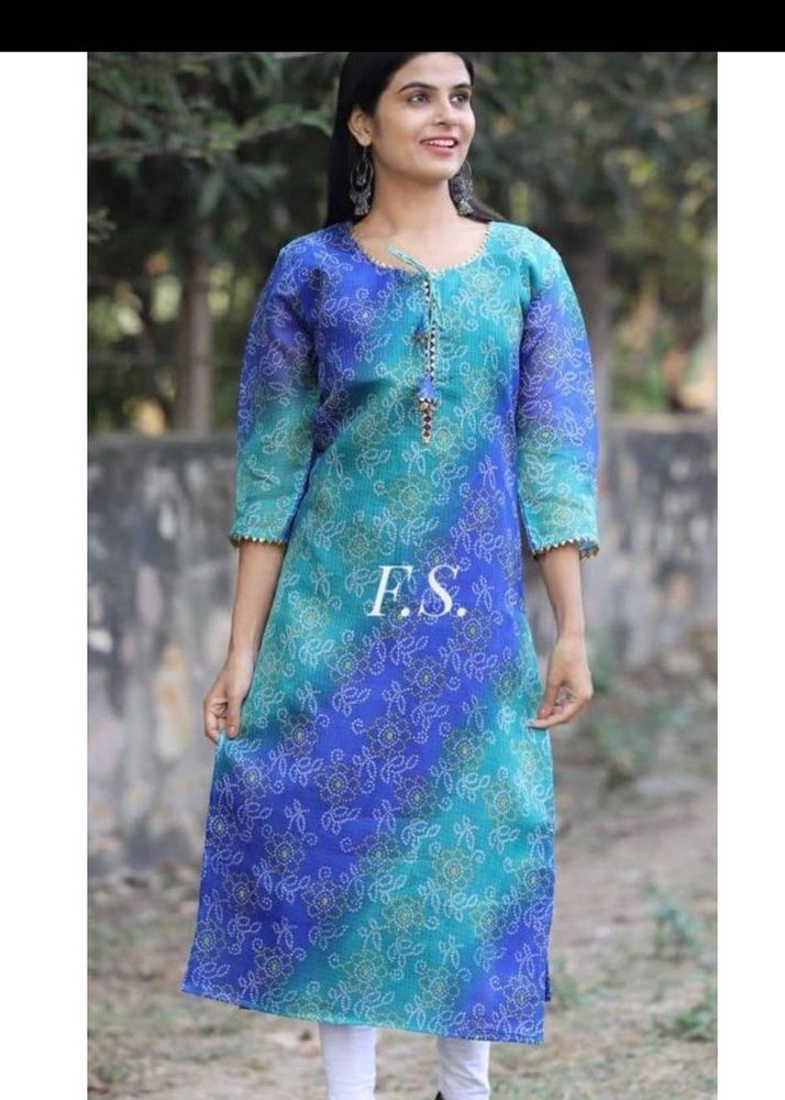bandhini and navy blue combo