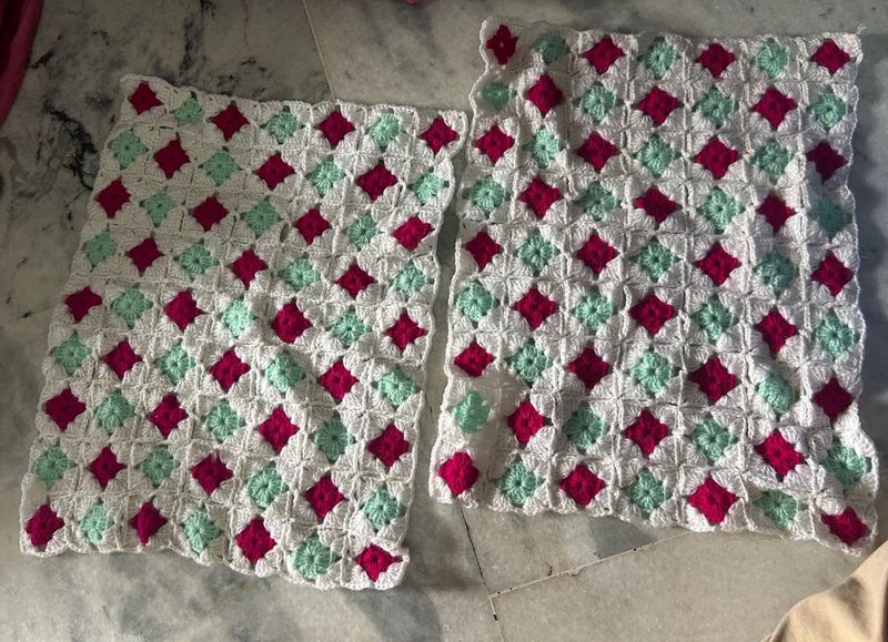 Handmade Crochet Flower Set | 3 Pieces | Beautiful