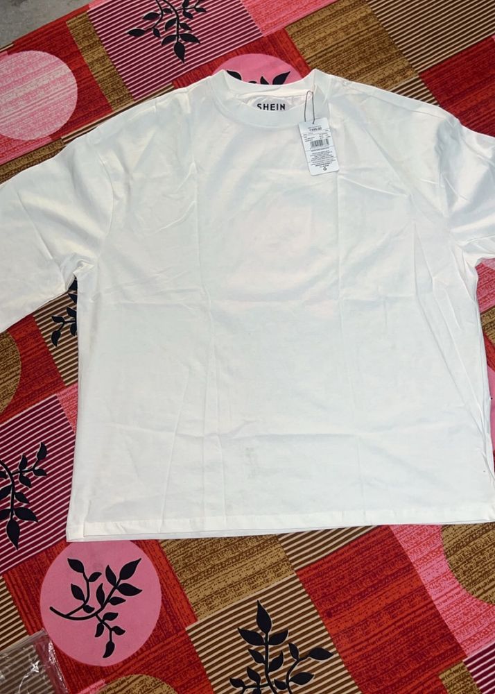 SHEIN White Basic T-Shirt