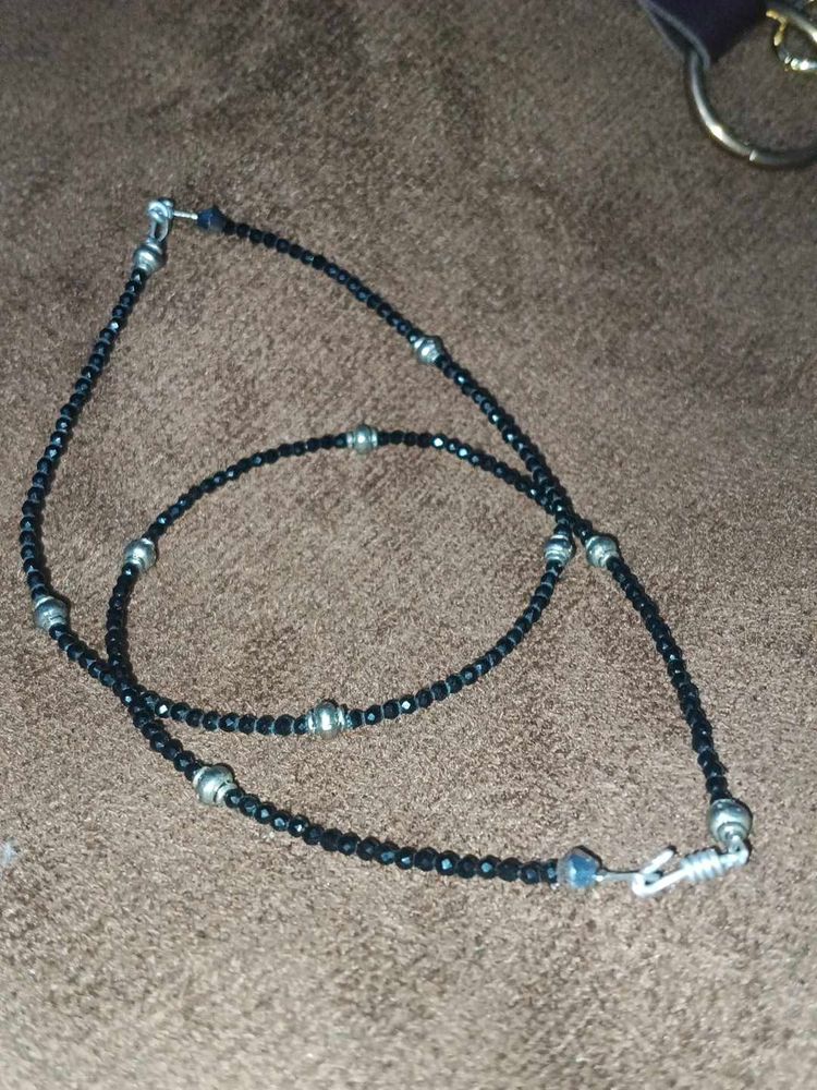 Chic Black Beaded Necklace