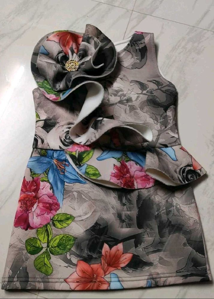 Floral Print Designer Dress