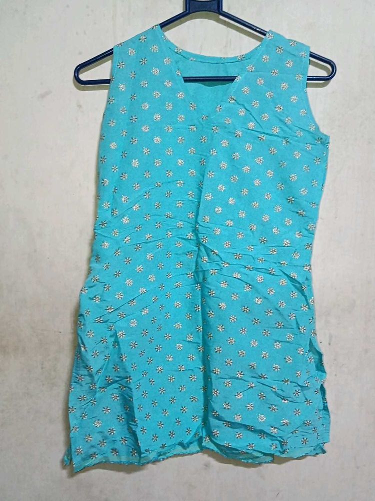 Blue Printed Kurti