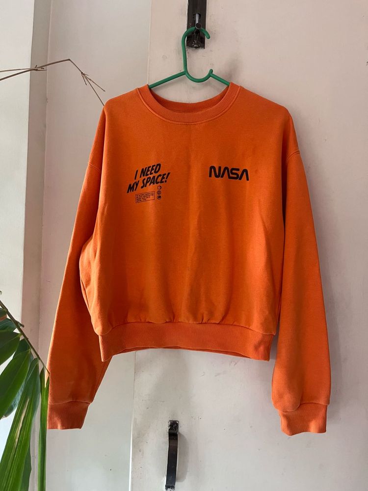 NASA Space Orange Sweatshirt