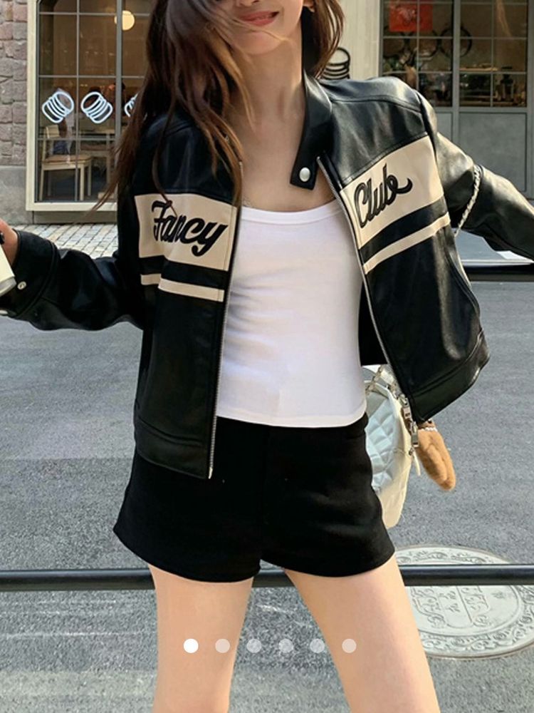 Stylish Faux Leather Jacket