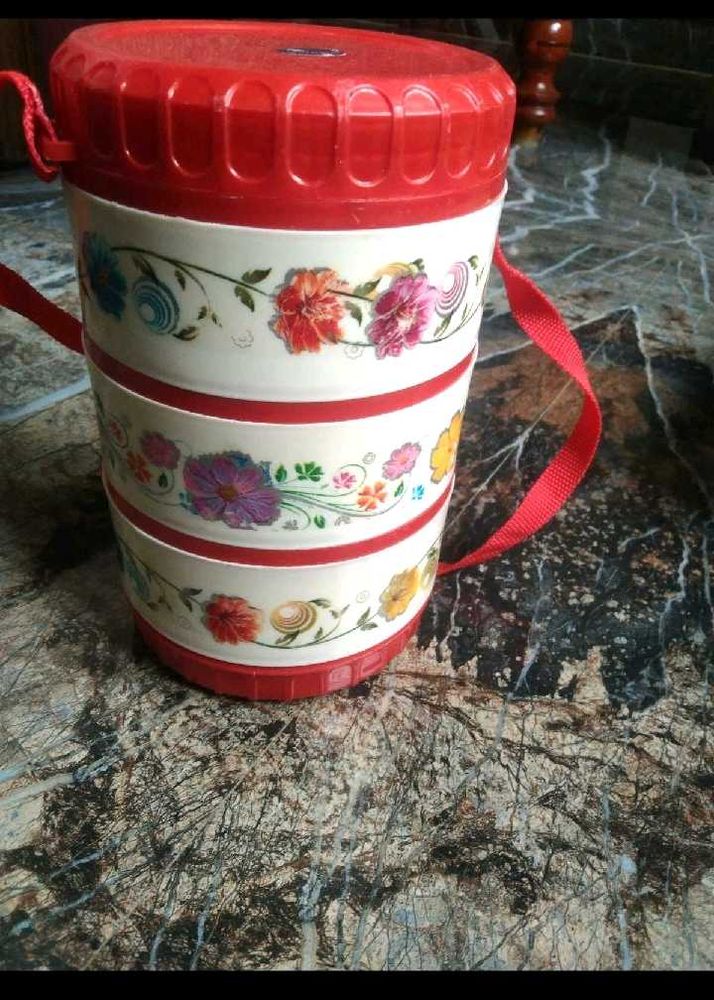Vintage Floral Insulated Tiffin Carrier