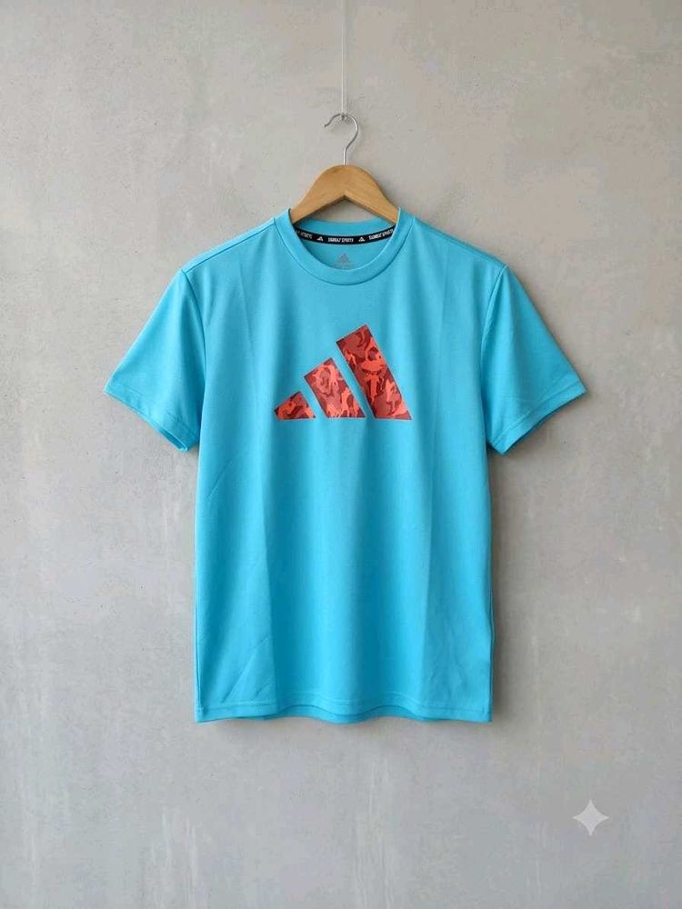 Adidas Blue Graphic T-Shirt