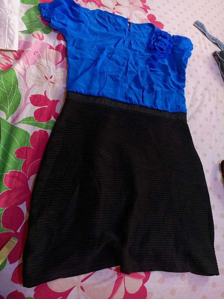 Blue &amp; Black Sheath Dress (8-15 years)