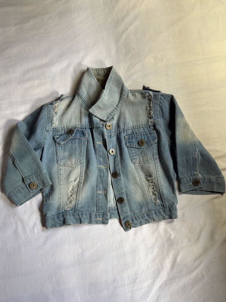 Distressed Denim Jacket