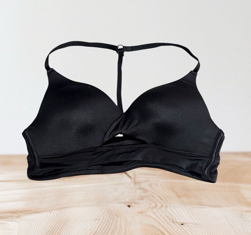 Comfortable Black Racerback Bra