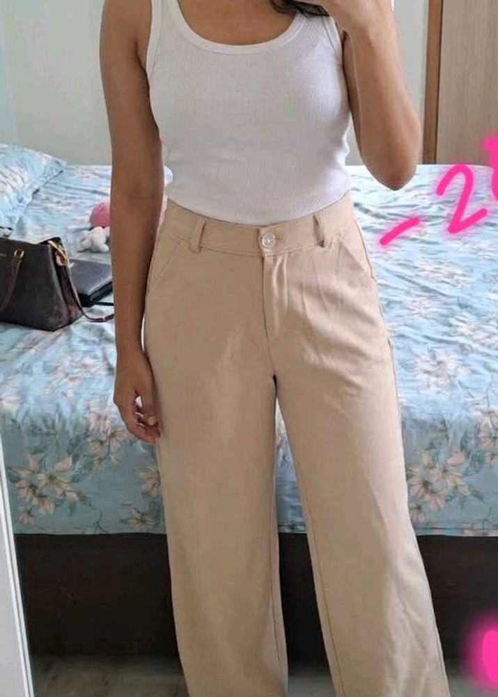 Beige Formal Pants | Essential trouser