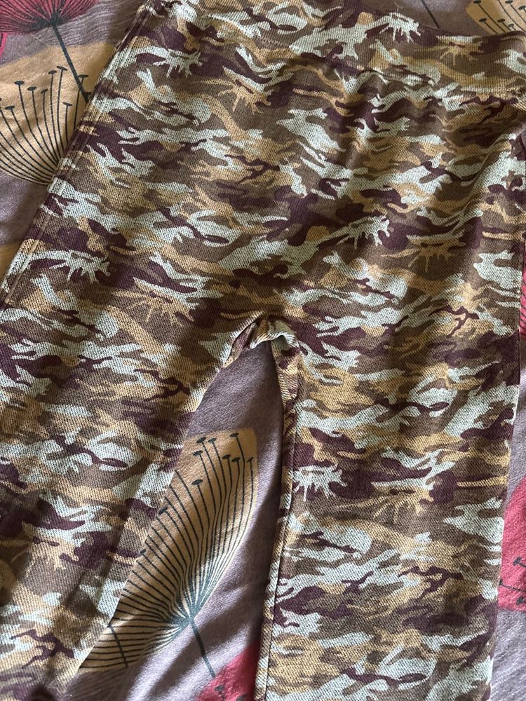 Camouflage Print Jeans