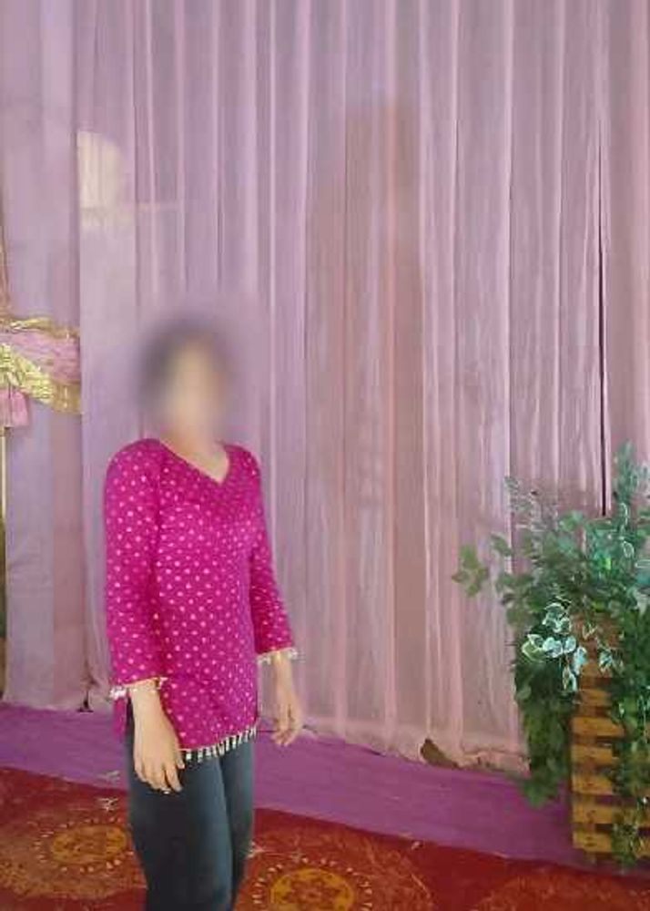 pink Short kurti for women (S) size