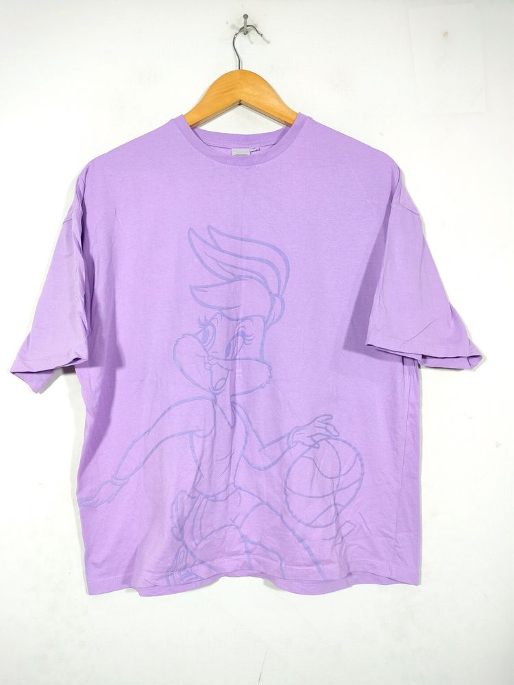 Lavender Printed Casual Top (Women's)