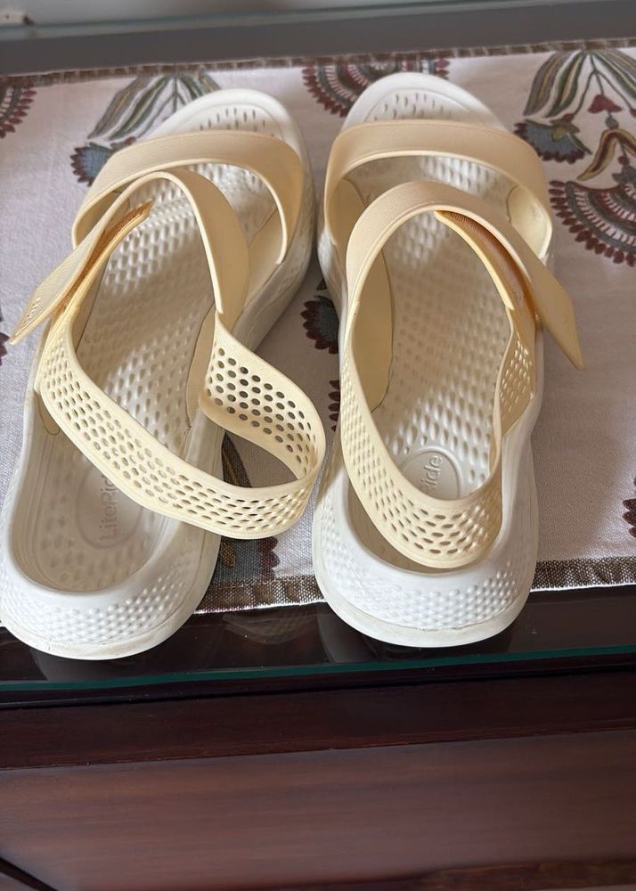 Comfortable White CROCS Sandals