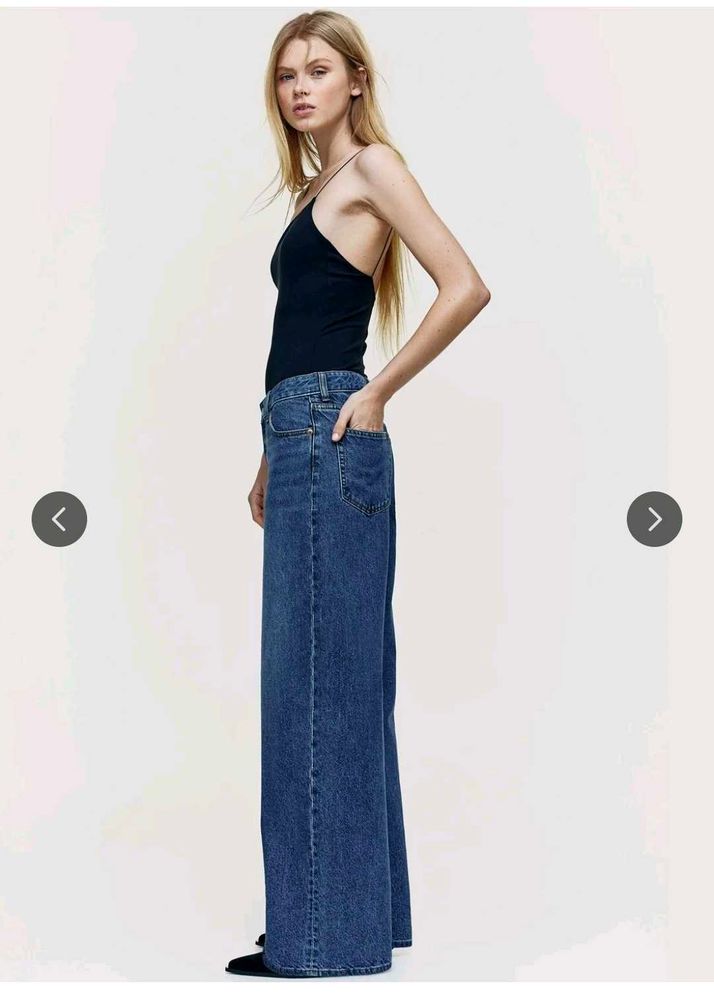 High-Waisted Wide-Leg Jeans