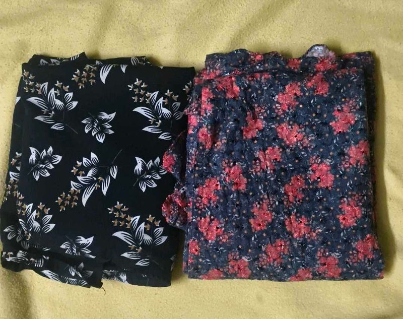 Set of  2 floral print dresses