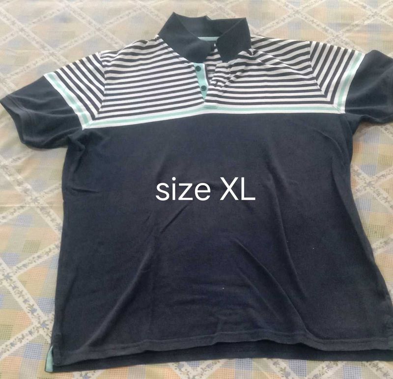 Men's Striped Polo T-Shirt