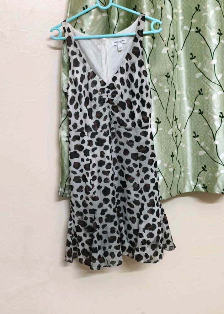 Leopard Print Sleeveless Dress