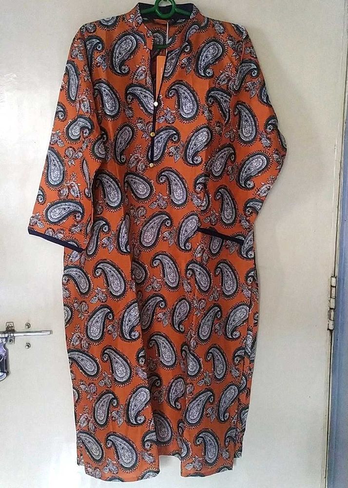 New Cotton Kurti With Tag