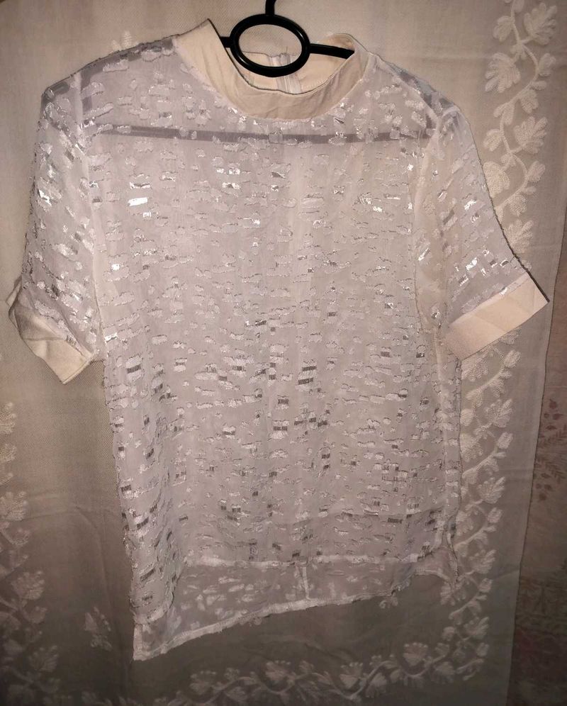 White Sheer Top