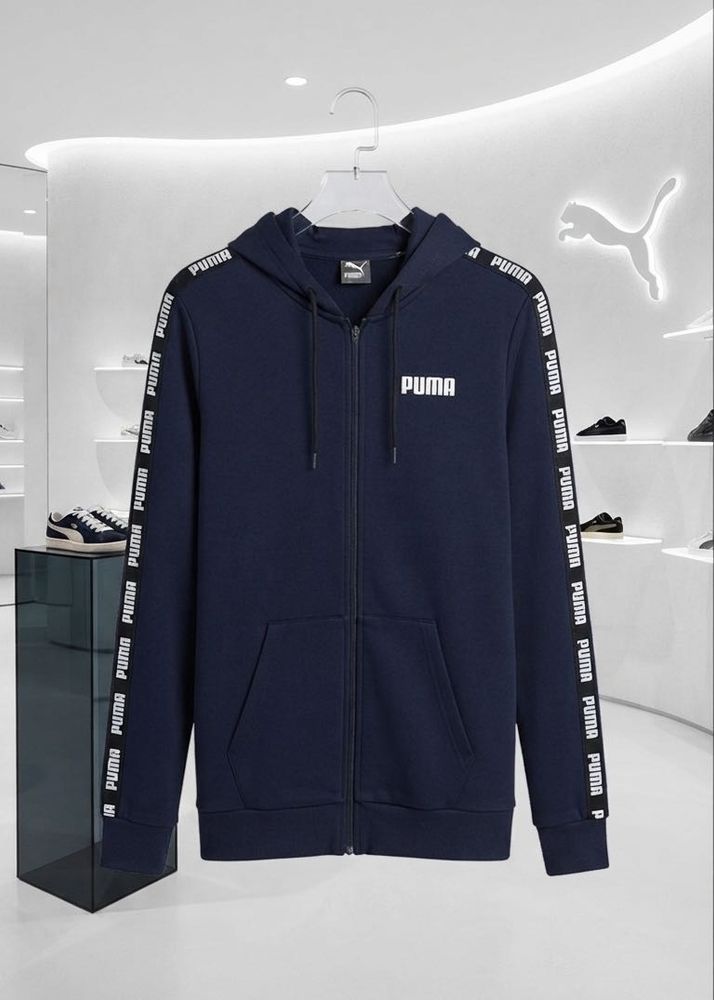 Puma Navy Zip-Up Hoodie Jacket