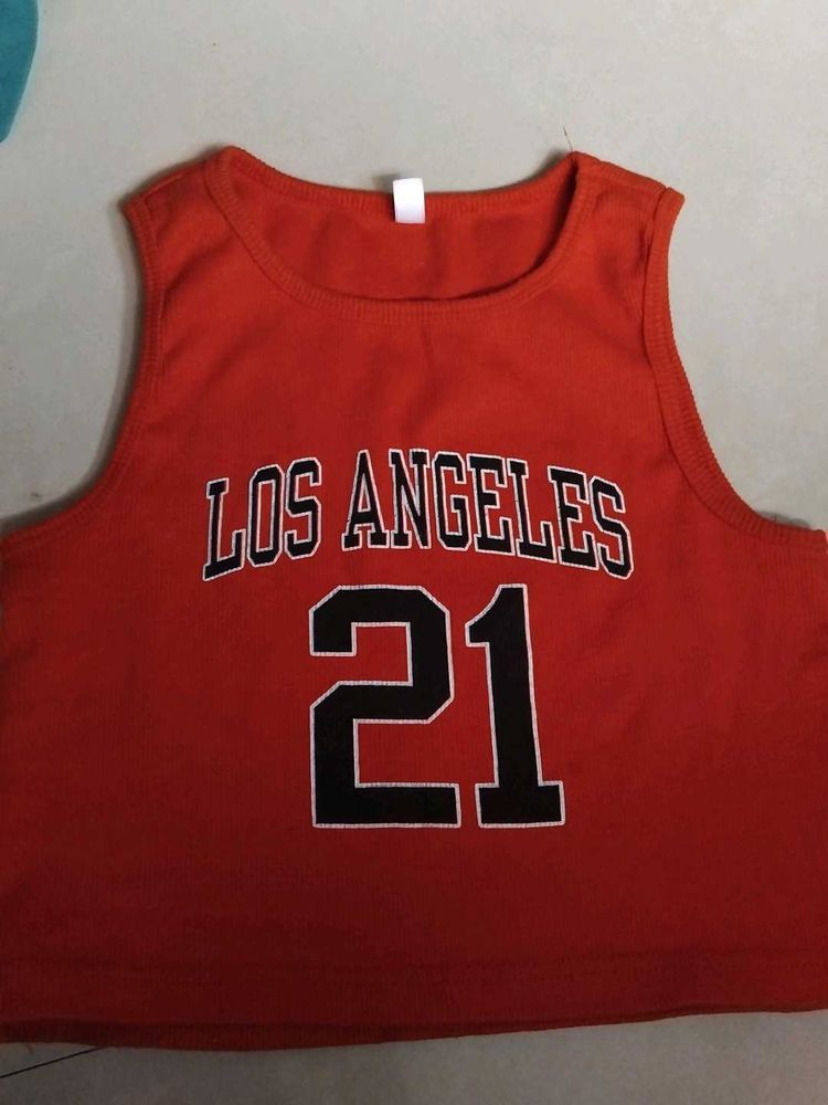 LA 21 Cropped Tank Top