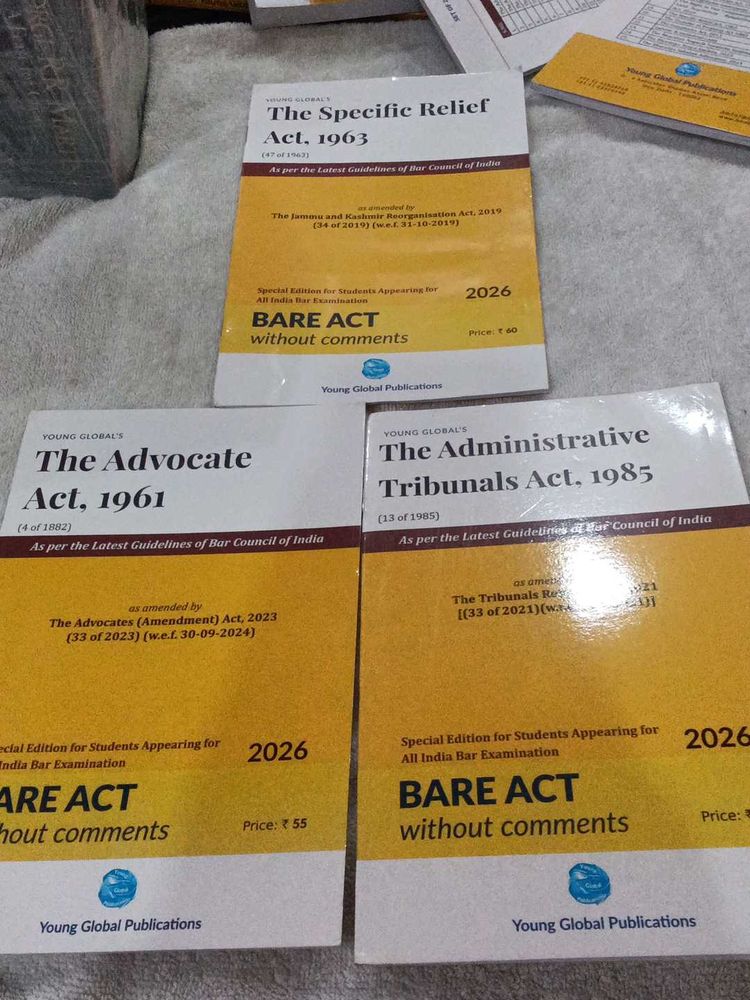 Law Bare Acts - Set of 3