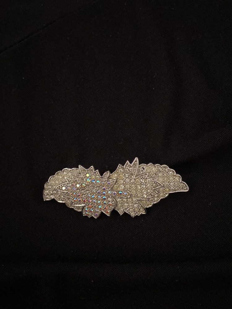 Sparkling Leaf Hair Clip