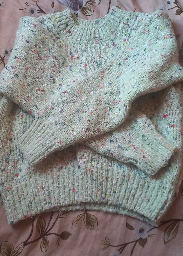 Cozy Speckled Knit Sweater