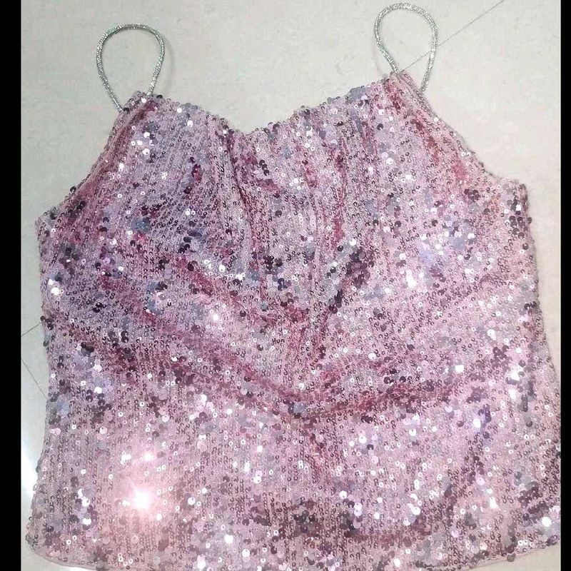 Westside Sparkly Sequin Camisole Top