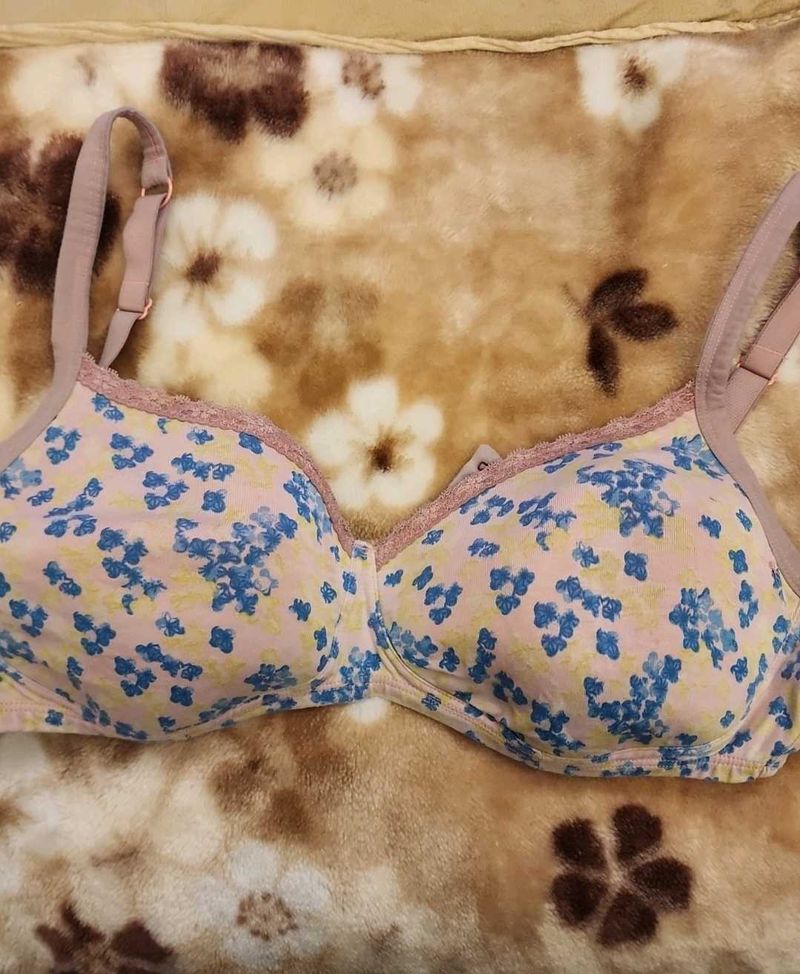 Floral Print Bra