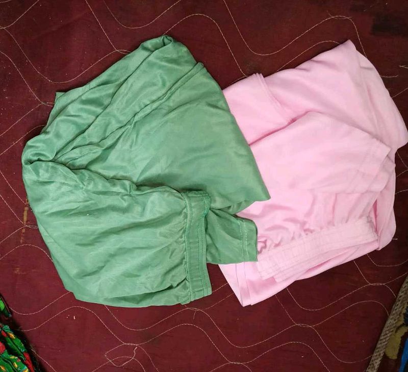Pastel Lounge Pants Set:2 with maroon dupatta
