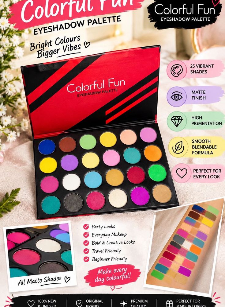 Colorful Fun Eyeshadow Palette