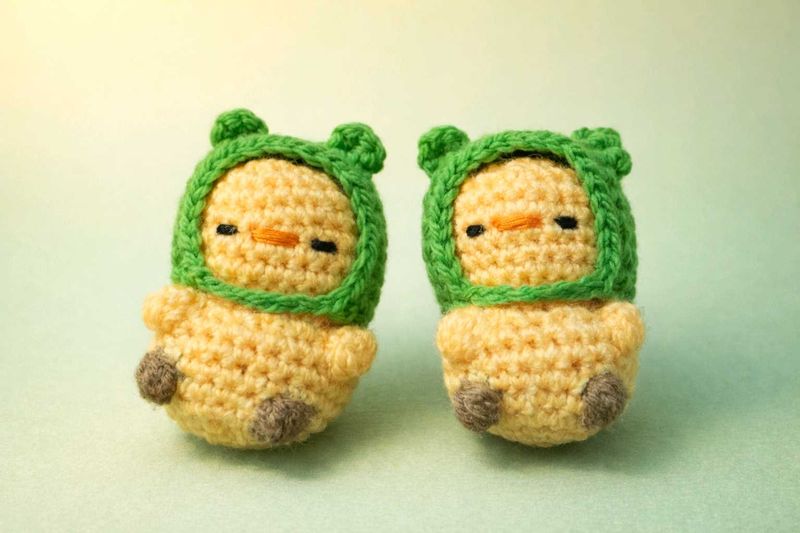 Handmade Crochet Frog Chicks (Set of 2) – Cute Ami