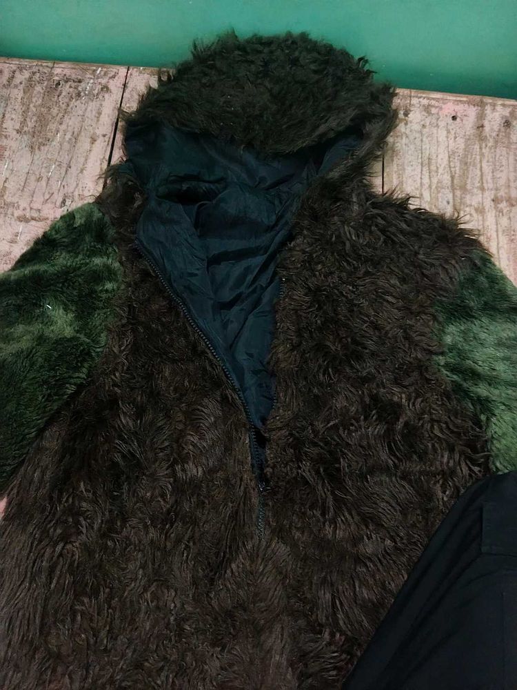 Cozy Faux Fur Hooded Jacket