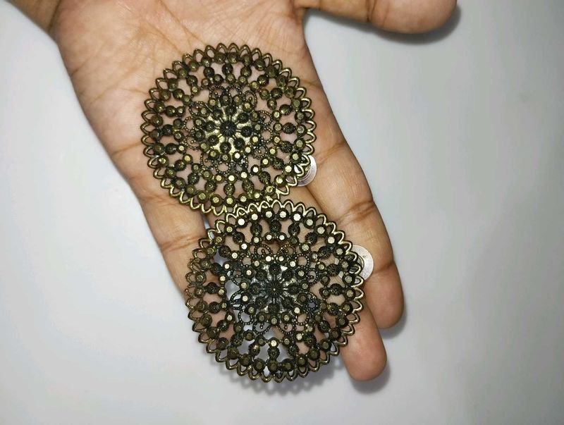 Intricate Filigree Round Earrings