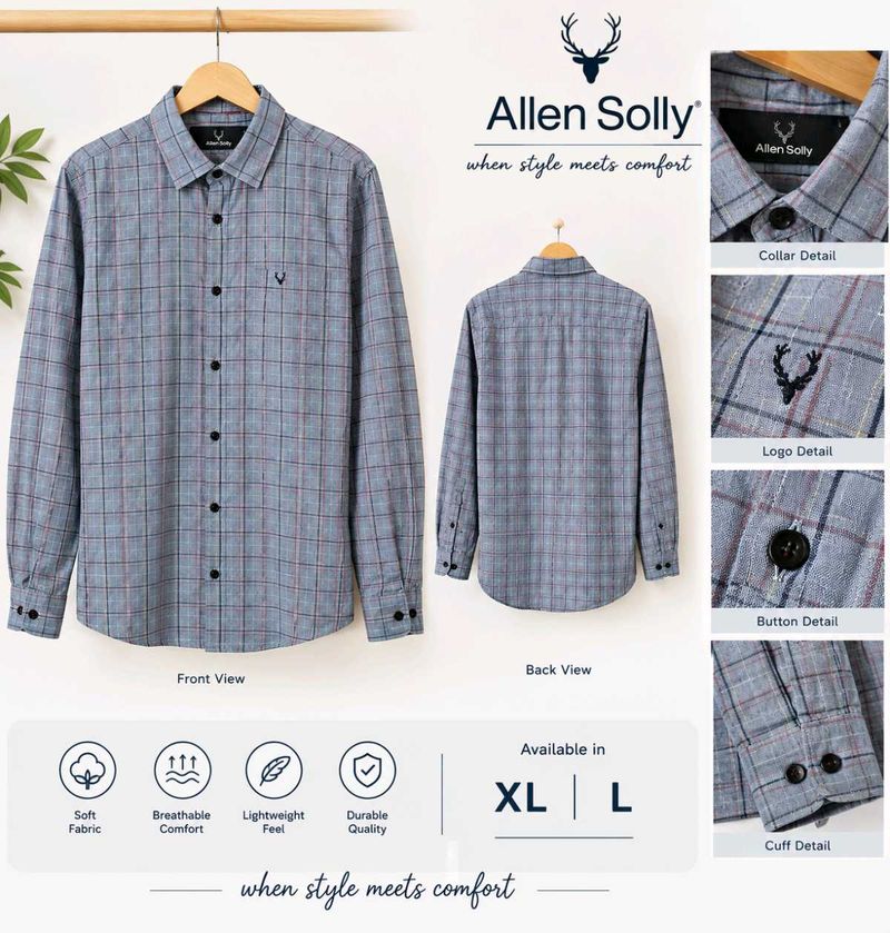 Allen Solly Men's Checked Shirt